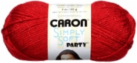 Caron Simply Soft Party Yarn-Rich Red Sparkle