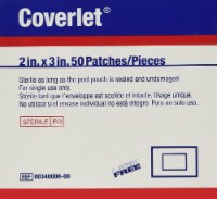 Bsn Jobst Coverlet Patches Adhesive Bandage 2 X 3, 50 per box