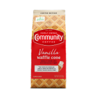 Community Coffee® Vanilla Waffle Cone Medium Roast Ground Coffee Perspective: Main