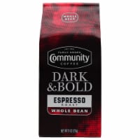 Community Coffee® Dark & Bold Espresso Roast Extra Dark Roast Whole Bean Coffee Perspective: Main