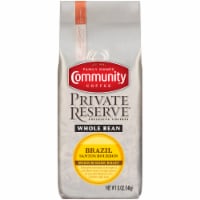 Community Coffee Private Reserve Brazil Santos Bourbon Medium Dark Roast Whole Bean Coffee Perspective: Main
