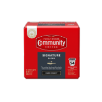 Community Coffee® Signature Blend Dark Roast K-Cup Coffee Pods Perspective: Main
