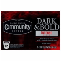 Community Coffee® Dark & Bold Intense Blend Dark Roast K-Cup® Coffee Pods Perspective: Main