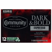 Community Coffee® Dark & Bold Espresso Darkest Roast Coffee Pods Perspective: Main