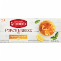 Community Coffee Porch Breeze Signature Iced Tea Bags Family Size Perspective: Main