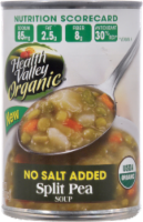 Health Valley Organic No Salt Added Split Pea Soup Perspective: front