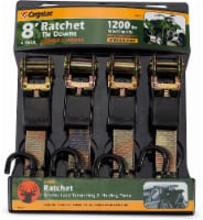 CargoLoc Medium Duty 8 Foot Ratchet Tie Downs - Camo Perspective: Main