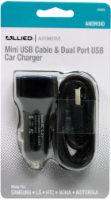 Allied Mini USB Cable and Dual Port USB Car Charger Perspective: Main