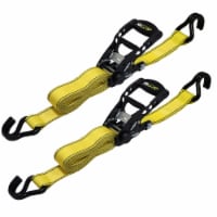 CargoLoc 12-Foot Ratchet Tie Down Straps - Yellow Perspective: Main