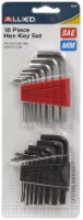 Allied 18-Piece Hex Key Set - SAE & Metric Perspective: Main