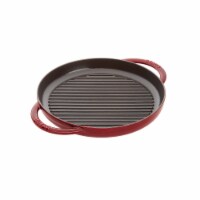 Staub Cast Iron 10-inch Pure Grill - Grenadine