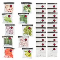 ZWILLING Fresh & Save 30-Piece Small Vacuum Sealer Bags, Sous Vide Bags, Reusable Snack Bags
