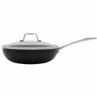 Starfrit 034458-002-0000 11 in. Aluminum Nonstick Deep Fry Pan with Lid