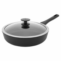 Tri-ply Stainless Steel Diamond Nonstick 4.2 QT Saute Pan with Glass Lid, 1  PIECE - Kroger