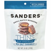 Sanders® Thins Milk Chocolate Sea Salt Caramels Perspective: Main