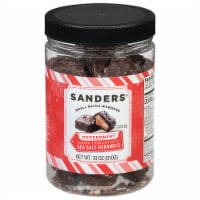 Sanders® Dark Chocolate Peppermint Sea Salt Caramels Holiday Candy
