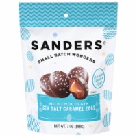 Sanders® Small Batch Wonders Milk Chocolate Sea Salt Caramels Limited Edition Eggs Perspective: Main