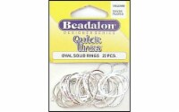 Beadalon QuickLinks Oval 18x25mm Silver Plt 22pc