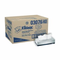 Kimberly-Clark KCC 03076 Kleenex Signal Facial Tissue 8.4X8.6 2P White- 125 Count - Case of 1