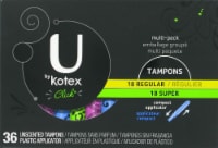 U by Kotex Regular and Super Tampons Perspective: Main