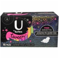 U by Kotex Tween Ultra Thin Unscented Pads with Wings Perspective: Main