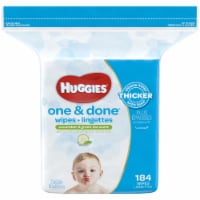Huggies One & Done Refreshing Cucumber & Green Tea Scent Baby Wipes Refill Pack Perspective: Main