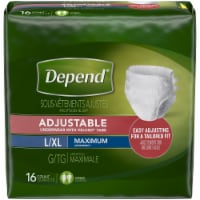 Depend Adjustable L/XL Maximum Absorbency Underwear Perspective: Main