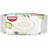 Huggies One & Done Refreshing Cucumber & Green Tea Scented Baby Wipes Flip-Top Pack Perspective: Main