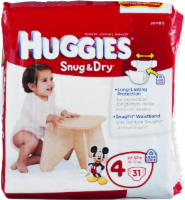 Huggies Snug & Dry Size 4 Diapers Perspective: front