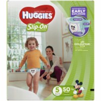 Huggies Little Movers Slip-On Baby Diapers, Size 5 (27+ lbs) Perspective: Main