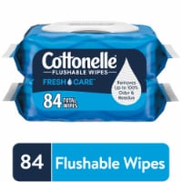 Cottonelle Fresh Care Flushable Wet Wipes Flip-Top Packs Adult Wet Wipes