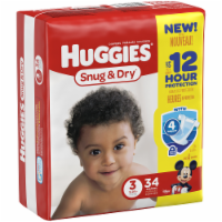 Huggies Snug & Dry Baby Diapers, Size 3 (16-28 lbs) Perspective: Main