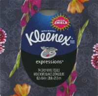 Kleenex® Expressions® Facial Tissue Cube Box Perspective: Main