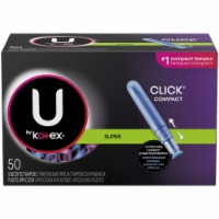 U by Kotex Click Compact Super Unscented Tampons