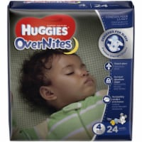 Huggies OverNites Baby Diapers, Size 4 (22-37 lbs) Perspective: Main