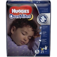 Huggies OverNites Baby Diapers, Size 5 (27+ lbs) Perspective: Main