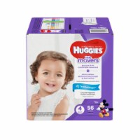 Huggies Little Movers Baby Diapers, Size 4 (22-37 lbs) Perspective: Main