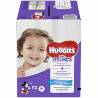 Huggies Little Movers Baby Diapers, Size 4 (22-37 lbs) Perspective: Main