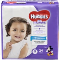 Huggies Little Movers Baby Diapers, Size 4 (22-37 lbs) Perspective: Main