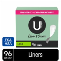U by Kotex Clean & Secure Panty Liners Light Absorbency Long Length Perspective: Main