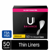 U By Kotex Balance Daily Wrapped Panty Liners - Light Absorbency, 50 Ct