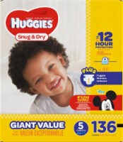 Huggies Snug & Dry Baby Diapers, Size 5 (27+ lbs) Perspective: Main