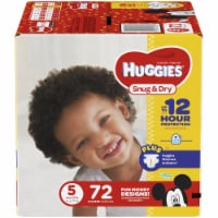 Huggies Snug & Dry Baby Diapers, Size 5 (27+ lbs) Perspective: Main