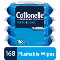 Cottonelle Fresh Care Flushable Wet Wipes Flip-Top Packs Adult Wet Wipes
