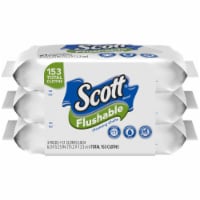 Scott® Flushable Fragrance-Free Cleansing Cloths Perspective: Main