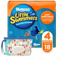 Huggies Little Swimmers Baby Diapers, Medium (24-34 lbs)