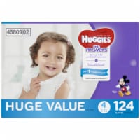 Huggies Little Movers Baby Diapers, Size 4 (22-37 lbs) Perspective: Main
