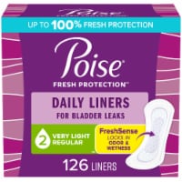 Poise Very Light Absorbency Daily Incontinence Panty Liners Perspective: Main