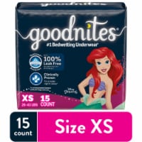 Goodnites Girls' Bedwetting Underwear XS (28-43 lbs), 15 ct - Harris