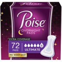 Poise Overnight Incontinence Pads for Women Ultimate Absorbency Bladder Control Pads